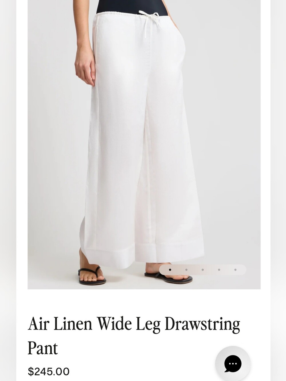 Onia Light Beige Wide-Leg Drawstring Pants